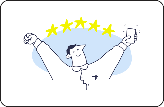 Anited person having 5 start review